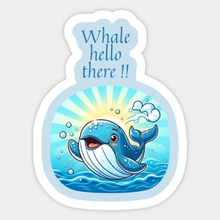 nasty whale Sticker